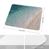 yanfind The Mouse Pad Recreation Seaside Beach Crystal Harmony Aerial Lagoon Resort Clear Trip Relax Sand Pattern Design Stitched Edges Suitable for home office game