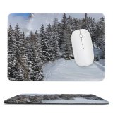 yanfind The Mouse Pad Sankt Abies Pine Plant Pictures PNG Outdoors Grey Snow Tree Fir Pattern Design Stitched Edges Suitable for home office game