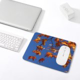 yanfind The Mouse Pad Maple Sky Autumn Woody Australia Maple Sky Plant Branch Leaf Leaf Twig Pattern Design Stitched Edges Suitable for home office game