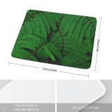 yanfind The Mouse Pad Luca Bravo Plant Leaves Branches Rain Droplets Dew Drops Pattern Design Stitched Edges Suitable for home office game