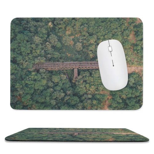 yanfind The Mouse Pad Landscape Plant Woodland Forest Brazil Grove Pictures Outdoors Jungle Tree Caminho Pattern Design Stitched Edges Suitable for home office game