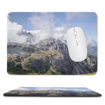 yanfind The Mouse Pad Landscape Peak Abies Plant Forest Wilderness Slope Pictures Cloud Outdoors Northern Pattern Design Stitched Edges Suitable for home office game