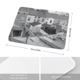yanfind The Mouse Pad Building Home Area Residential Buildings City Urban Roof Architecture Neighbourhood Gardens Property Pattern Design Stitched Edges Suitable for home office game
