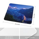 yanfind The Mouse Pad Dominic Kamp Lauterbrunnen Valley Rivendell Mountains Landscape Pattern Design Stitched Edges Suitable for home office game
