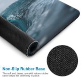 yanfind The Mouse Pad Ocean Waves High Tides Pattern Design Stitched Edges Suitable for home office game
