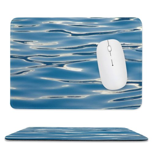 yanfind The Mouse Pad Waves Wave Pools Plasma Aqua Daytime Resources Azure Calm Reflection Sky Pattern Design Stitched Edges Suitable for home office game