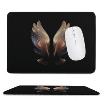 yanfind The Mouse Pad Abstract Dark Galaxy W Fold AMOLED Angel Wings Pattern Design Stitched Edges Suitable for home office game