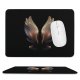 yanfind The Mouse Pad Abstract Dark Galaxy W Fold AMOLED Angel Wings Pattern Design Stitched Edges Suitable for home office game