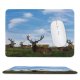 yanfind The Mouse Pad Reindeer Deer Antlers Grass Wildlife Herd Pattern Design Stitched Edges Suitable for home office game