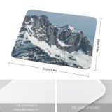 yanfind The Mouse Pad Landscape Peak Creative Slope Pictures Quiet Outdoors Austria Grey Snow Tree Pattern Design Stitched Edges Suitable for home office game