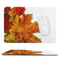 yanfind The Mouse Pad Maple Autumn Woody Leaves Maple Plant Fall Decoration Leaf Leaf Tree Autumn Pattern Design Stitched Edges Suitable for home office game