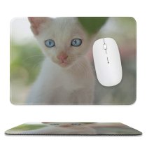 yanfind The Mouse Pad Funny Curiosity Sit Cute Cat Young Baby Eye Little Kitten Pet Whisker Pattern Design Stitched Edges Suitable for home office game