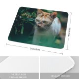 yanfind The Mouse Pad Funny Curiosity Cute Tiger Pretty Eye Staring Tabby Pet Whisker Fur Portrait Pattern Design Stitched Edges Suitable for home office game