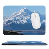 yanfind The Mouse Pad Oliver Buettner Mount Cook Zealand Aoraki National Park Mountain Peak Snow Covered Pattern Design Stitched Edges Suitable for home office game