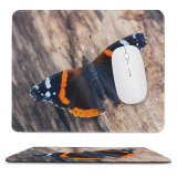 yanfind The Mouse Pad Antenna Insect Autumn Nymphalid Natural Admiral Beauty Butterfly Wing Outdoors Hungary Arthropod Pattern Design Stitched Edges Suitable for home office game