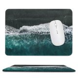 yanfind The Mouse Pad Daria Shevtsova Beach Aerial Seashore Ocean Pattern Design Stitched Edges Suitable for home office game