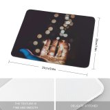 yanfind The Mouse Pad Blur Focus Dark Time Skin Lights Photoshoot String Defocused Fashion Bokeh Pose Pattern Design Stitched Edges Suitable for home office game