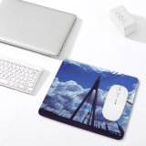 yanfind The Mouse Pad Bridge Bridge Daytime Sky Silhouette Landmark Stayed Suspension Cloud Architecture Sky Sweden Pattern Design Stitched Edges Suitable for home office game