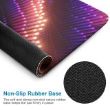 yanfind The Mouse Pad Dante Metaphor Abstract Rays Bars Colorful Glowing Pattern Design Stitched Edges Suitable for home office game