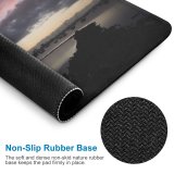 yanfind The Mouse Pad Melbourne Horizon Dawn Natural Atmospheric Cloud Sunset Landscape Sky Reflection Harbour Bay Pattern Design Stitched Edges Suitable for home office game