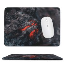 yanfind The Mouse Pad Eruption Fogo Domain Rock Pictures Winter Outdoors Fire Onfire Volcano HQ Pattern Design Stitched Edges Suitable for home office game