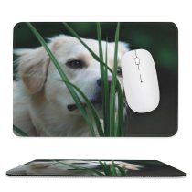 yanfind The Mouse Pad Cooper Outdoors Companion Snout Canidae Dog Sporting Flower Grass Carnivore Puppy Smelling Pattern Design Stitched Edges Suitable for home office game