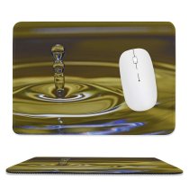 yanfind The Mouse Pad Waterdrops Macro Droplets Colour Drop Liquid Resources Transparent Fluid Pattern Design Stitched Edges Suitable for home office game
