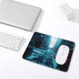 yanfind The Mouse Pad Blur H Window Waterdrops Wet Droplets Glass Rain O Drops Raindrop Pattern Design Stitched Edges Suitable for home office game