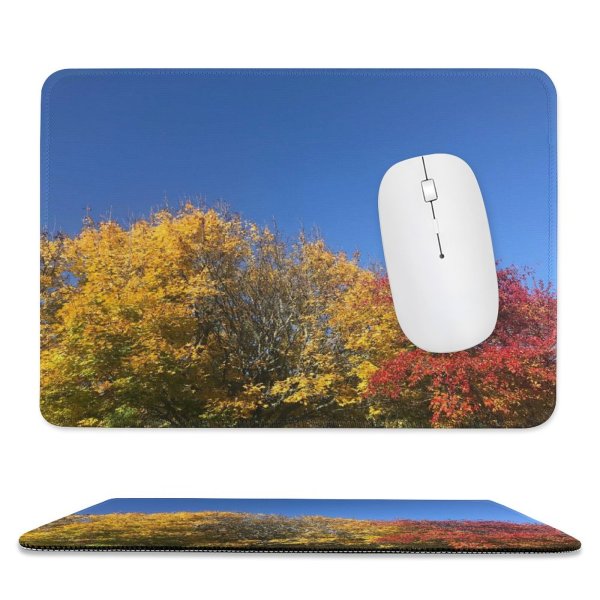 yanfind The Mouse Pad Abies Plant Trunk Creative Pictures Outdoors Tree Fir Grass Maple Images Pattern Design Stitched Edges Suitable for home office game