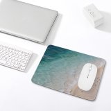 yanfind The Mouse Pad Recreation Seaside Beach Crystal Harmony Aerial Lagoon Resort Clear Trip Relax Sand Pattern Design Stitched Edges Suitable for home office game