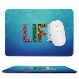 yanfind The Mouse Pad Comfreak Quotes Life Seasons Spring Summer Autumn Winter Flowers Leaves Snow Grass Pattern Design Stitched Edges Suitable for home office game