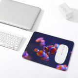 yanfind The Mouse Pad Clownfish Aquarium Underwater Pattern Design Stitched Edges Suitable for home office game