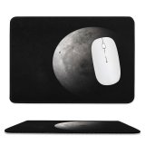 yanfind The Mouse Pad PIROD Space Black Dark Moon Planet Moon Pattern Design Stitched Edges Suitable for home office game