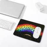 yanfind The Mouse Pad Michael Gillett Rainbow CD Droplets Macro Dark Pattern Design Stitched Edges Suitable for home office game