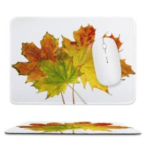 yanfind The Mouse Pad Maple Autumn Woody Leaves Maple Plant Fall Decoration Plane Flower Flowering Leaf Pattern Design Stitched Edges Suitable for home office game
