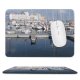yanfind The Mouse Pad Marina Harbor Marina Boat Reflection Sky Vehicle Infrastructure Dock Boat Port Pattern Design Stitched Edges Suitable for home office game