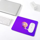 yanfind The Mouse Pad Pathum Danthanarayana Jellyfish Purple Sea Life Underwater Aquarium Pattern Design Stitched Edges Suitable for home office game