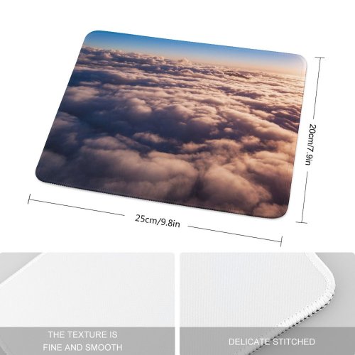 yanfind The Mouse Pad Above Clouds Fiordland National Park Sunny Pattern Design Stitched Edges Suitable for home office game