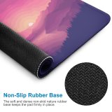 yanfind The Mouse Pad Coyle Lakeside Sky Sunset Minimal Art Gradient Landscape Scenic Panorama Pattern Design Stitched Edges Suitable for home office game