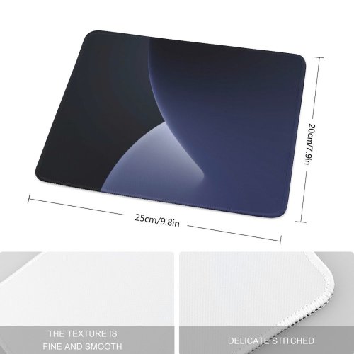 yanfind The Mouse Pad Dark Gradients IOS WWDC iPhone Grey Pattern Design Stitched Edges Suitable for home office game