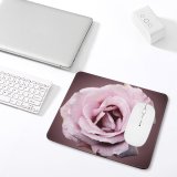 yanfind The Mouse Pad Centifolia Flower Garden Rosa Lilac Flower Gadern Plant Drop Family × Roses Pattern Design Stitched Edges Suitable for home office game