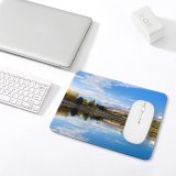 yanfind The Mouse Pad Destin Mount Hutton Lake Landscape Reflections Zealand Pattern Design Stitched Edges Suitable for home office game