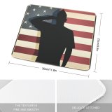 yanfind The Mouse Pad Armed Arm Fashioned Forces Honor Veteran's Fourth Flag Air Force Waist Veteran Pattern Design Stitched Edges Suitable for home office game