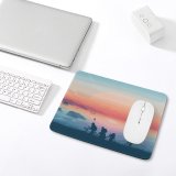 yanfind The Mouse Pad Coyle Lifestyle Goonies Morning Sunrise Silhouette Minimal Art Landscape Panorama Pattern Design Stitched Edges Suitable for home office game