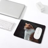yanfind The Mouse Pad Funny Curiosity Outdoors Cute Cat Little Eye Portrait Staring Pet Whisker Fur Pattern Design Stitched Edges Suitable for home office game