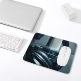 yanfind The Mouse Pad Blur Focus Condenser Depth Technology Electronics Field Audio Microphone Sound Studio Leather Pattern Design Stitched Edges Suitable for home office game