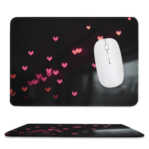 yanfind The Mouse Pad Sex Night Love Light Valentine Texture Heart Bokeh Wallpapers Creative Images Pattern Design Stitched Edges Suitable for home office game
