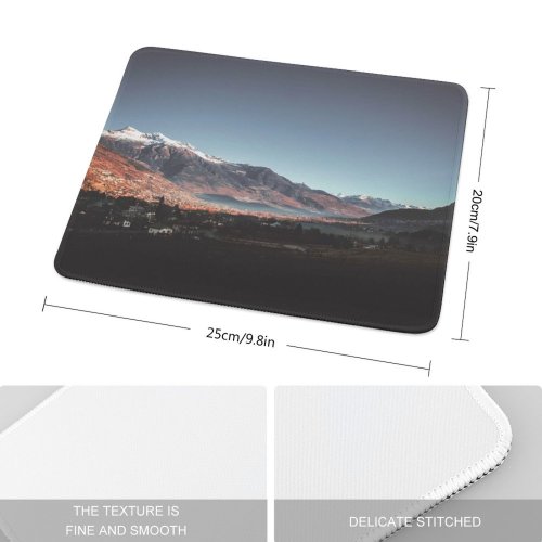 yanfind The Mouse Pad Landscape Peak Building Abies Countryside Housing Plant Wilderness Valley Wallpapers Pictures Pattern Design Stitched Edges Suitable for home office game