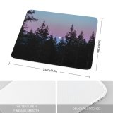 yanfind The Mouse Pad Abies Pine Plant Woodland Forest Spruce Moon Pictures Outdoors Grey Tree Pattern Design Stitched Edges Suitable for home office game