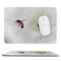 yanfind The Mouse Pad Coreopsis Bee Garden Flower Bee Insect Pollinator Invertebrate Megachilidae Pest Insect Flowers Pattern Design Stitched Edges Suitable for home office game